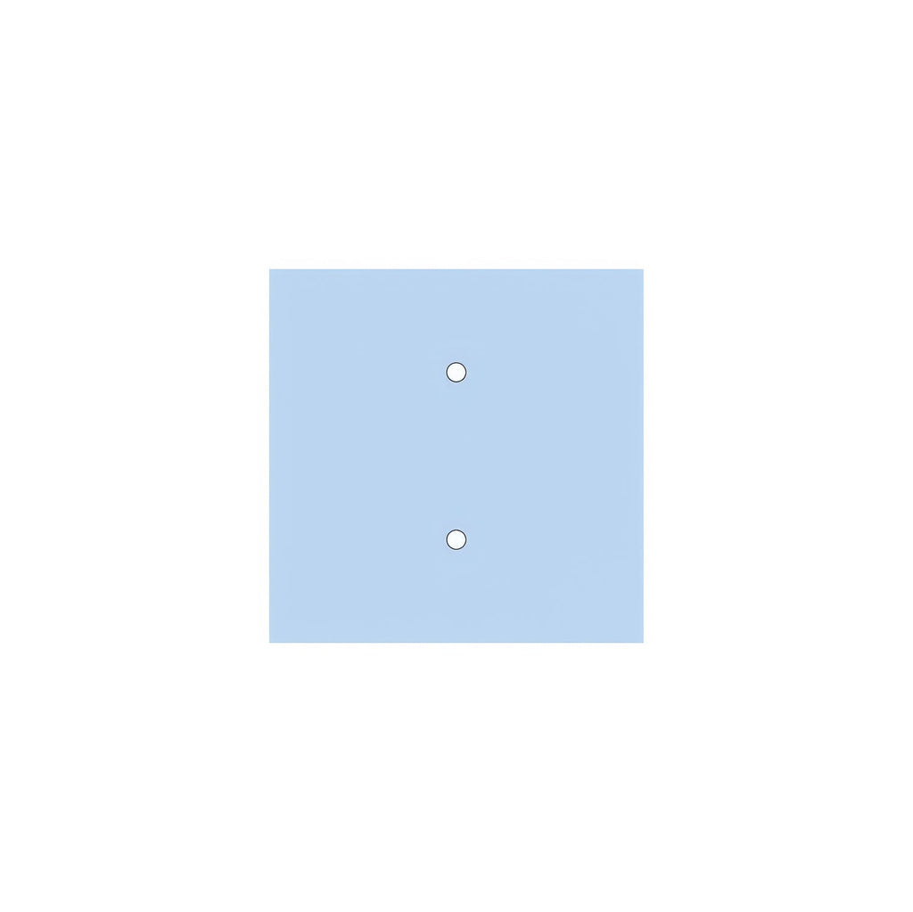 Quadratischer Rose-One Baldachin, 200 mm mit 2 Löchern und 4 Seitenlöchern – Zuckertütenblau – Ansicht 3