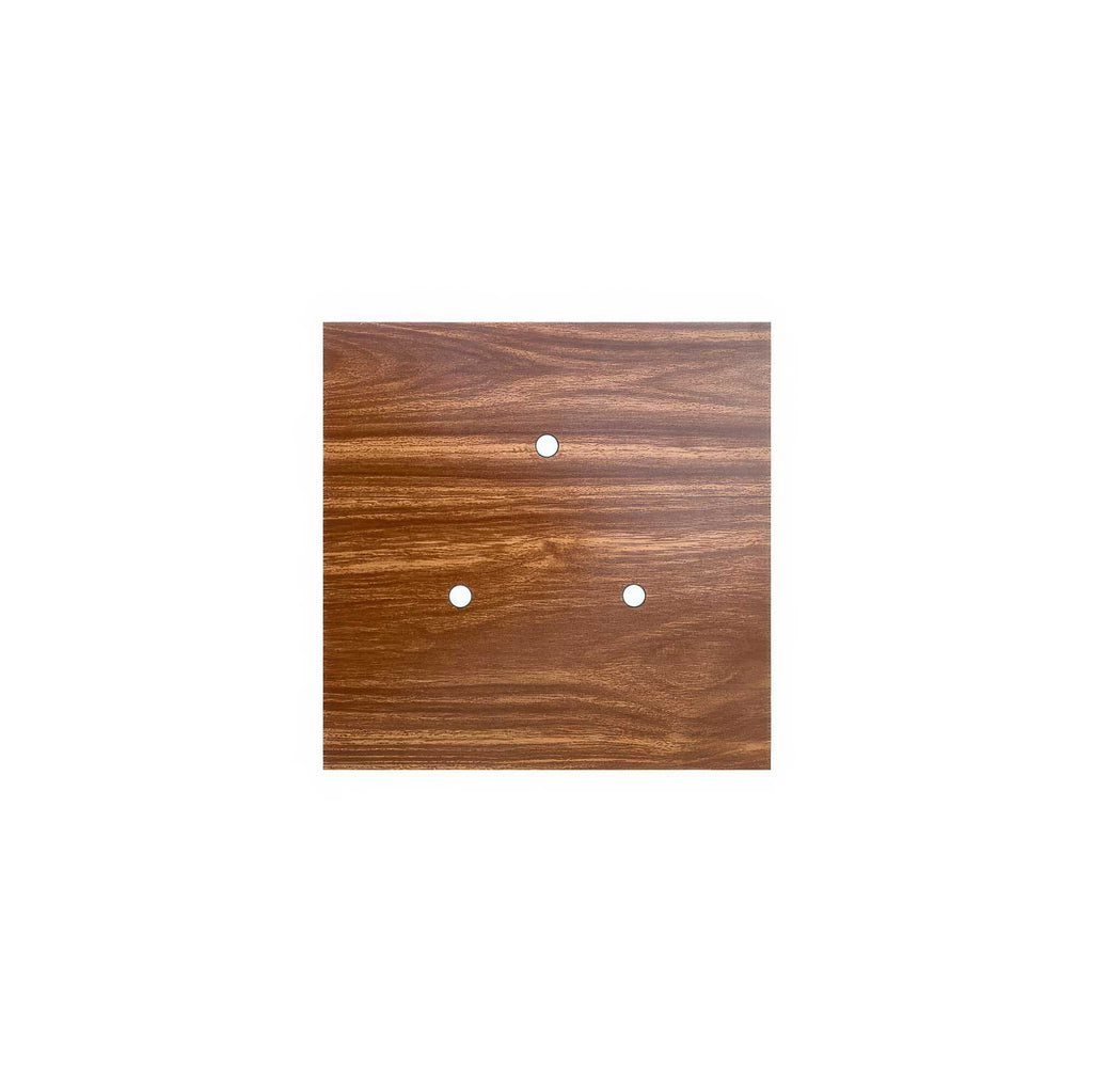 Rose-One Rosette quadratisch, 200 mm mit 3 Löchern und 4 seitlichen Löchern – Holz – Ansicht 3