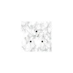 Rose-One quadratischer Baldachin, 200 mm mit 3 Löchern und 4 seitlichen Löchern - Carrara-Marmor – Ansicht 3