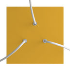 Rosone Rose-One quadratisch, 200 mm mit 3 Löchern und 4 seitlichen Öffnungen – Senf – Ansicht 2