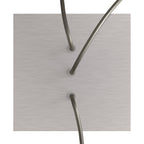 Rose-One Baldachin quadratisch, 200 mm mit 3 Löchern in Reihe und 4 seitlichen Löchern - Dibond Satinstahl – Ansicht 2