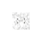 Rosone Rose-One quadratisch, 200 mm mit 4 Löchern und 4 seitlichen Löchern - Carrara-Marmor – Ansicht 3