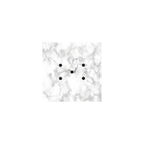 Quadratischer Rose-One Baldachin, 200 mm mit 5 Löchern und 4 seitlichen Löchern – Carrara-Marmor – Ansicht 3