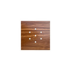 Rose-One Quadrat-Rosette, 200 mm mit 7 Löchern und 4 seitlichen Löchern – Holz – Ansicht 3