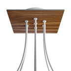 Rose-One Quadrat-Rosette, 200 mm mit 7 Löchern und 4 seitlichen Löchern – Holz