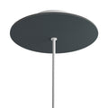 Lampenbaldachin Rose-One rund, Durchmesser 200 mm mit 1 Loch und 4 seitlichen Löchern – Anthrazit