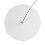 Rosone Rose-One rund, Durchmesser 200 mm mit 1 Loch und 4 seitlichen Löchern – Mattweiß – Ansicht 2