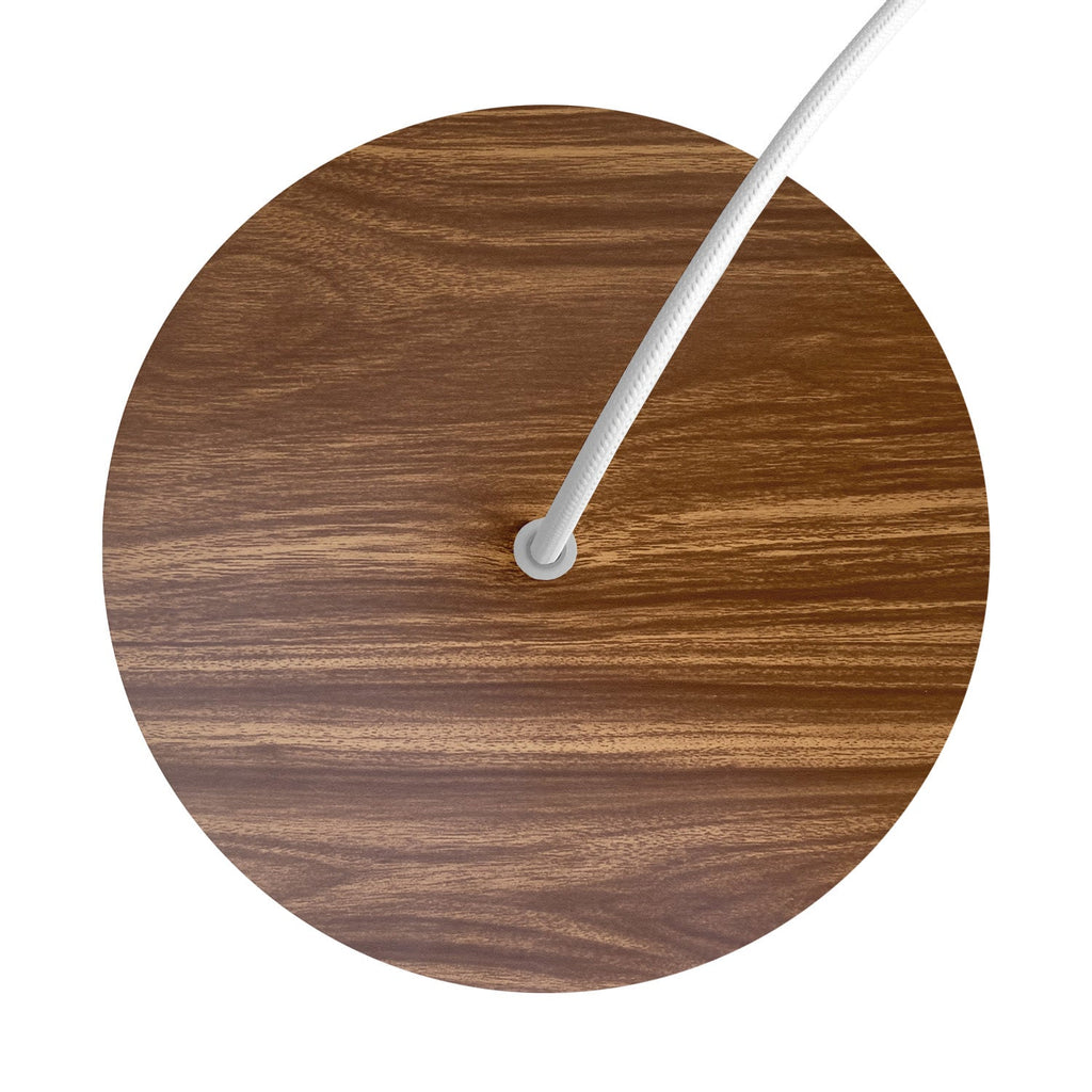 Runder Lampenbaldachin Rose-One, Durchmesser 200 mm mit 1 Öffnung und 4 seitlichen Öffnungen – Holz – Ansicht 2