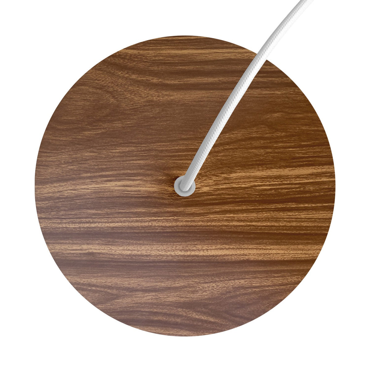 Runder Lampenbaldachin Rose-One, Durchmesser 200 mm mit 1 Öffnung und 4 seitlichen Öffnungen – Holz – Ansicht 2