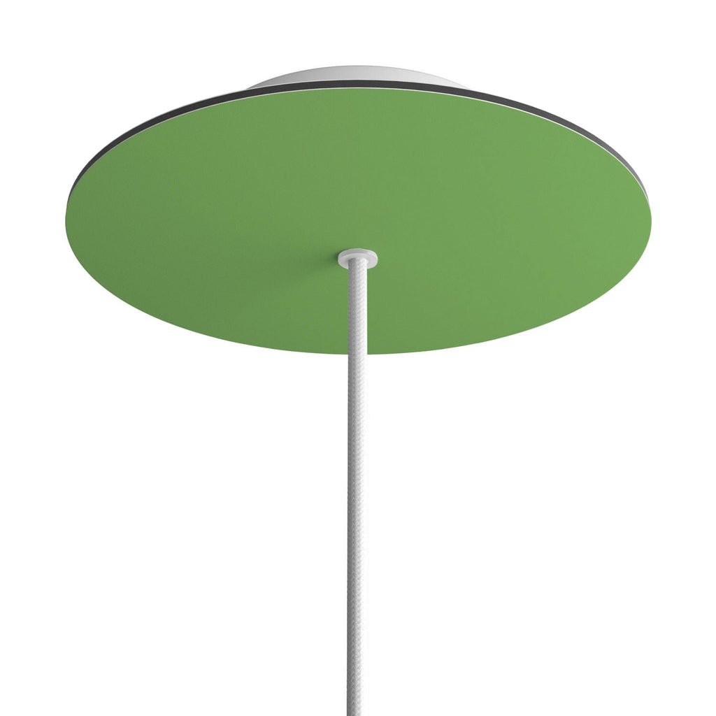 Rosone Rose-One rund, Durchmesser 200 mm mit 1 Loch und 4 seitlichen Löchern – Wiesen-Grün