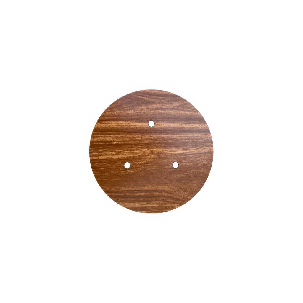Rose-One-Baldachin rund, Durchmesser 200 mm mit 3 Löchern und 4 seitlichen Löchern – Holz – Ansicht 3