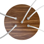 Rosette Rose-One rund, Durchmesser 200 mm mit 5 Öffnungen und 4 seitlichen Öffnungen – Holz – Ansicht 2