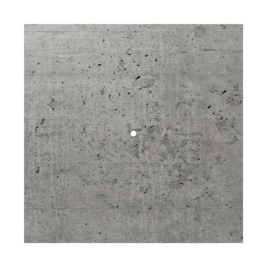 Lampenbaldachin XXL Rose-One quadratisch, 400 mm mit 1 Loch und 4 seitlichen Löchern – Beton – Ansicht 3