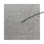 Lampenbaldachin XXL Rose-One quadratisch, 400 mm mit 1 Loch und 4 seitlichen Löchern – Beton – Ansicht 2