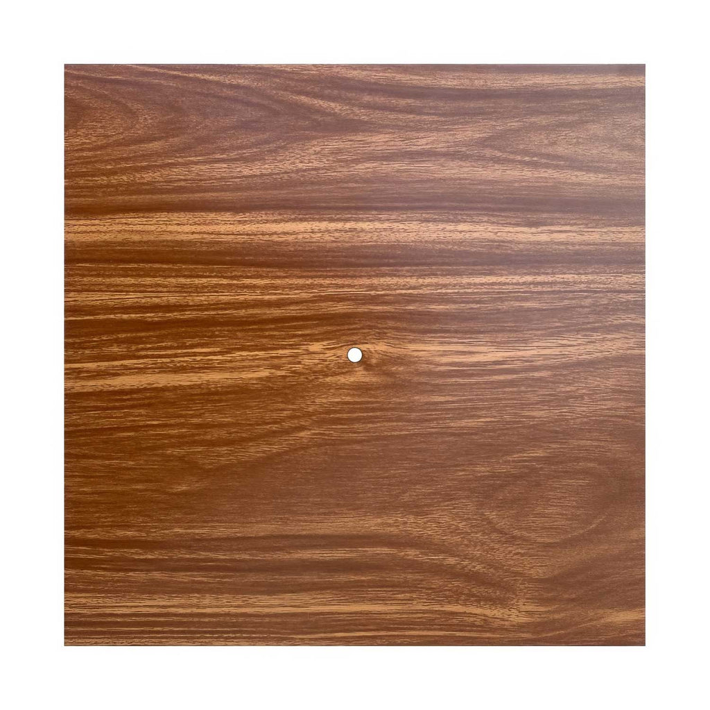 XXL-Rosette Rose-One quadratisch, 400 mm mit 1 Loch und 4 seitlichen Löchern – Holz – Ansicht 3