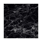 Baldachin XXL Rose-One quadratisch, 400 mm mit 1 Loch und 4 seitlichen Löchern – Marmor Marquina – Ansicht 3