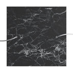 Lampenbaldachin XXL Rose-One quadratisch, 400 mm mit 2 Öffnungen und 4 seitlichen Öffnungen - Marmor Marquina – Ansicht 2