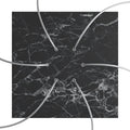 Rosone XXL Rose-One quadratisch, 400 mm mit 6 Löchern und 4 seitlichen Löchern – Marmor Marquina – Ansicht 2