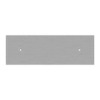 Rosone XXL Rose-One rechteckig mit 2 Löchern und 6 seitlichen Löchern, Maße 675 x 225 mm – Dibond Edelstahl satiniert – Ansicht 3