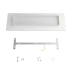 XXL-Baldachin Rose-One rechteckig mit 5 Löchern und 6 seitlichen Löchern, Maße 675 x 225 mm – Dibond Kupfer satiniert – Ansicht 5