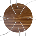 XXL-Baldachin Rose-One rund, Durchmesser 400 mm mit 10 Löchern und 4 seitlichen Löchern – Holz – Ansicht 2