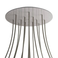 Rosone XXL Rose-One rund, Durchmesser 400 mm mit 15 Löchern und 4 seitlichen Löchern – Dibond Edelstahl Satin