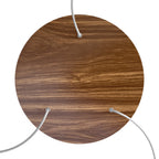 XXL Baldachin Rose-One rund, Durchmesser 400 mm mit 3 Löchern und 4 seitlichen Löchern – Holz – Ansicht 2