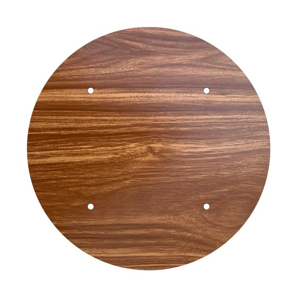 Rosone XXL Rose-One rund, Durchmesser 400 mm mit 4 Löchern und 4 seitlichen Löchern – Holz – Ansicht 3