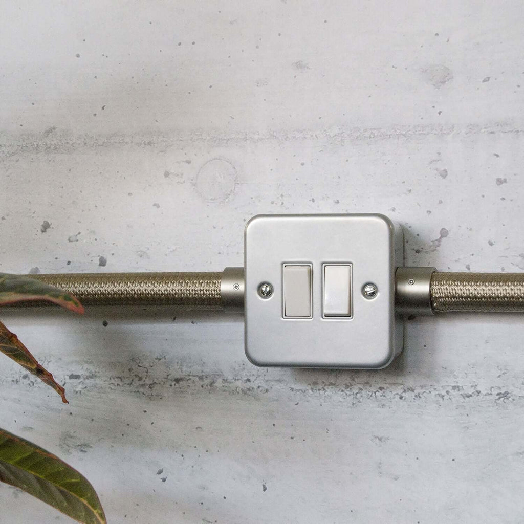 Metall-Aufputzgehäuse mit Doppel-Schalter für Creative-Tube – Ansicht 3