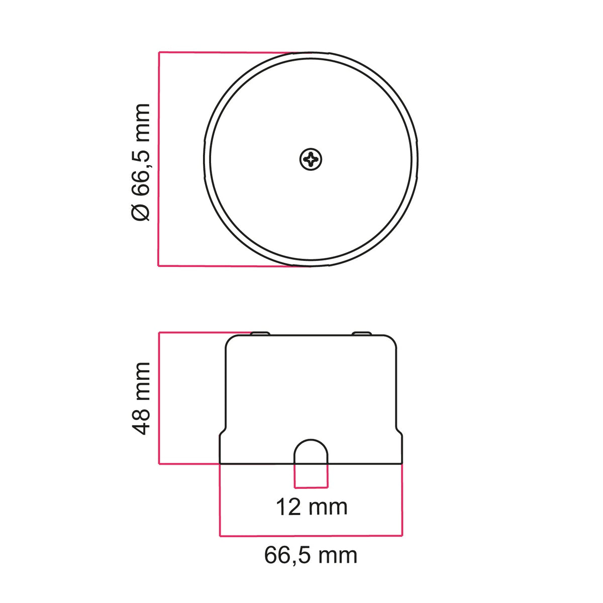 Verteilerdose kompatibel mit Porzellan-Basis – Weiß – Ansicht 6