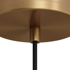 Zylindrische Zugentlastung aus satiniertem Bronze-Metall, komplett mit Stange, Mutter und Unterlegscheibe – Ansicht 3
