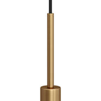Zylindrische Metallzugentlastung Länge 15 cm mit Gewindestange, Mutter und Unterlegscheibe – Satinbronze – Ansicht 2