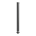 Zylindrische Klemmschelle aus Metall, 15 cm lang, komplett mit Stab, Mutter und Unterlegscheibe – Chrom