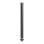 Zylindrische Klemmschelle aus Metall, 15 cm lang, komplett mit Stab, Mutter und Unterlegscheibe – Chrom