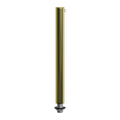 Zylindrische Kabelverschraubung aus Metall 15 cm mit Stange, Mutter und Scheibe – Messing