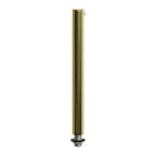 Zylindrische Kabelverschraubung aus Metall 15 cm mit Stange, Mutter und Scheibe – Messing
