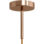 Zylindrische Zugentlastung aus Metall, 15 cm Länge, komplett mit Stange, Mutter und Unterlegscheibe – Kupfer – Ansicht 3