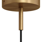 Zylindrische Metallzugentlastung, 7 cm lang, komplett mit Stange, Mutter und Unterlegscheibe - Satiniertes Bronze – Ansicht 3