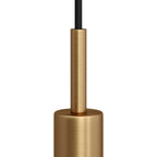 Zylindrische Metallzugentlastung, 7 cm lang, komplett mit Stange, Mutter und Unterlegscheibe - Satiniertes Bronze – Ansicht 2