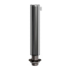 Zylindrische Metall-Zugentlastung, 7 cm lang, mit Stange, Mutter und Unterlegscheibe – Chrom