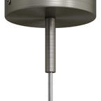 Zylindrische Metall-Zugentlastung, Länge 7 cm, komplett mit Stange, Mutter und Scheibe - Satiniertes Titan – Ansicht 3