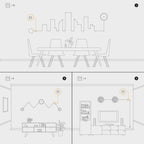 Set 4 Cube Clip Transparent – Mini Deckenpin für Textilkabel – Ansicht 9