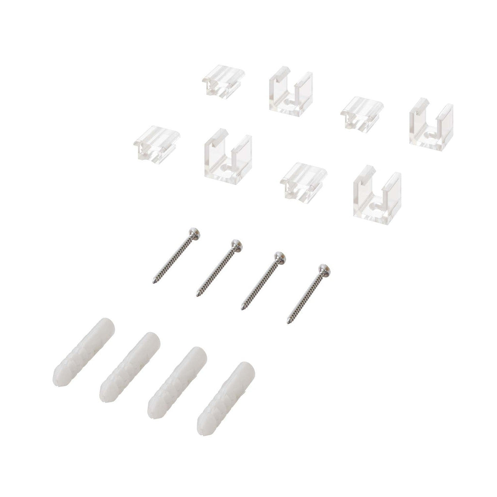 Set 4 Cube Clip Transparent – Mini Deckenpin für Textilkabel – Ansicht 5