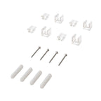 Set 4 Cube Clip Transparent – Mini Deckenpin für Textilkabel – Ansicht 5