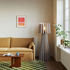 SHHINE Stehleuchte aus schallabsorbierendem Material - Melange-Taupe – Ansicht 2
