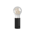 SI! Tragbare Lampe mit 5V und A60 Glühbirne – Schwarz