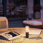 SI! Tragbare Lampe mit 5V und A60 Glühbirne – Schwarz – Ansicht 5