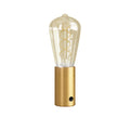 JA! Tragbare Lampe mit 5V und ST64-Glühbirne – Satinierte Bronze