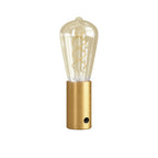 JA! Tragbare Lampe mit 5V und ST64-Glühbirne – Satinierte Bronze