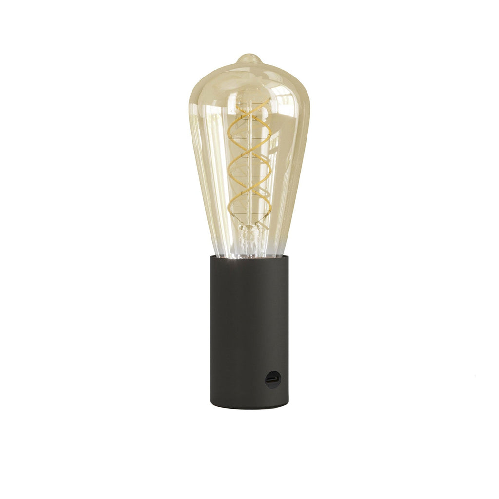 SI! Tragbare Lampe 5V mit ST64 Birne – Schwarz